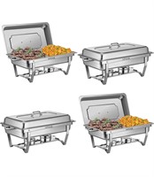 $150 4 pack 8 qt chafing dishes stainless