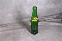 Green Quiky Soda Bottle. 7 Fl Oz, 1950s