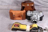 Kodak 35 Camera in Leather Field Case, New Strap