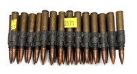 Lot, linked .30-06 military cartridges, includes