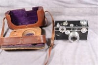 Vintage Argus Cintar Camera with Leather Case