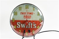 THIS TIME - FEED SWIFT'S LIGHTED WALL CLOCK