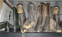 (4) Pair Of Rubber Boots