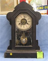 Antique fire department presentation clock