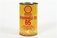 SHELL AEROSHELL OIL 65 IMP QT CAN