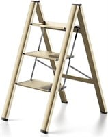 3-Step Ladder  330 Lbs  Champagne Gold