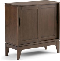 SIMPLIHOME Harper Solid Wood Cabinet