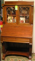 Antique walnut secretary bookcase