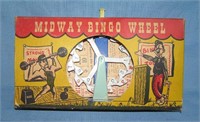 Carnival themed Midway Bingo wheel toy