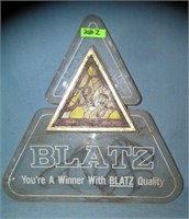 Blatz beer illuminated advertising display sign