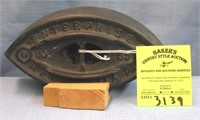 Antique cast iron clothes iron