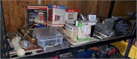 Shelf Lot Of Kitchenware And Small Appliances