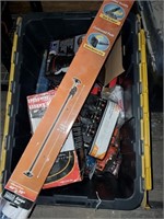 Tub Of Tie Downs And Various Automotive