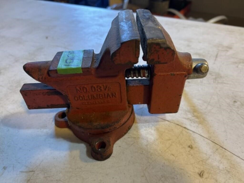 Columbia’s small vise, Made in USA 3.5 inch