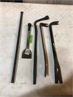 Crow bars, pry bars and chisel