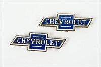 2 CHEVROLET CAR BADGES