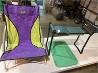Lawn chair and gardening stool, knee pad