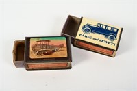 2 FORD ADVERTISING MATCH SAFES