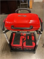 Char-broil New,never lit grill with coolers