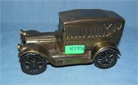 1917 2 door sedan all cast metal car bank