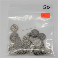 50- Mercury Dimes