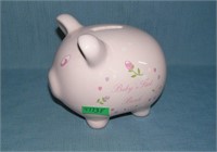 Baby's first piggy bank