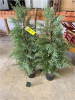 PAIR OF 44 INCHES TALL CHRISTMAS TREES