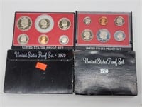 1979 & 1980 US Coin Proof Sets