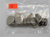 50- Silver Roosevelt Dimes