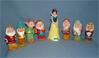 Painted plastic Snow White and the 7 dwarfs Disney
