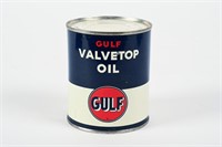 GULF VALVETOP OIL U.S. PINT CAN