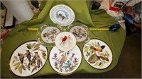 Assortment of decorative plates. See pictures