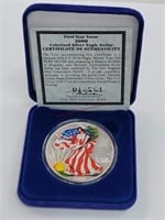 2000 Colorized Silver Eagle Dollar