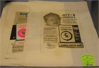 Baby Ora-Gel advertising proof sheets