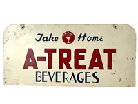 Double Sided Metal A-Treat Sign