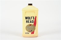 WOLF'S HEAD SNOWMOBILE MOTOR OIL PLASTIC QUART