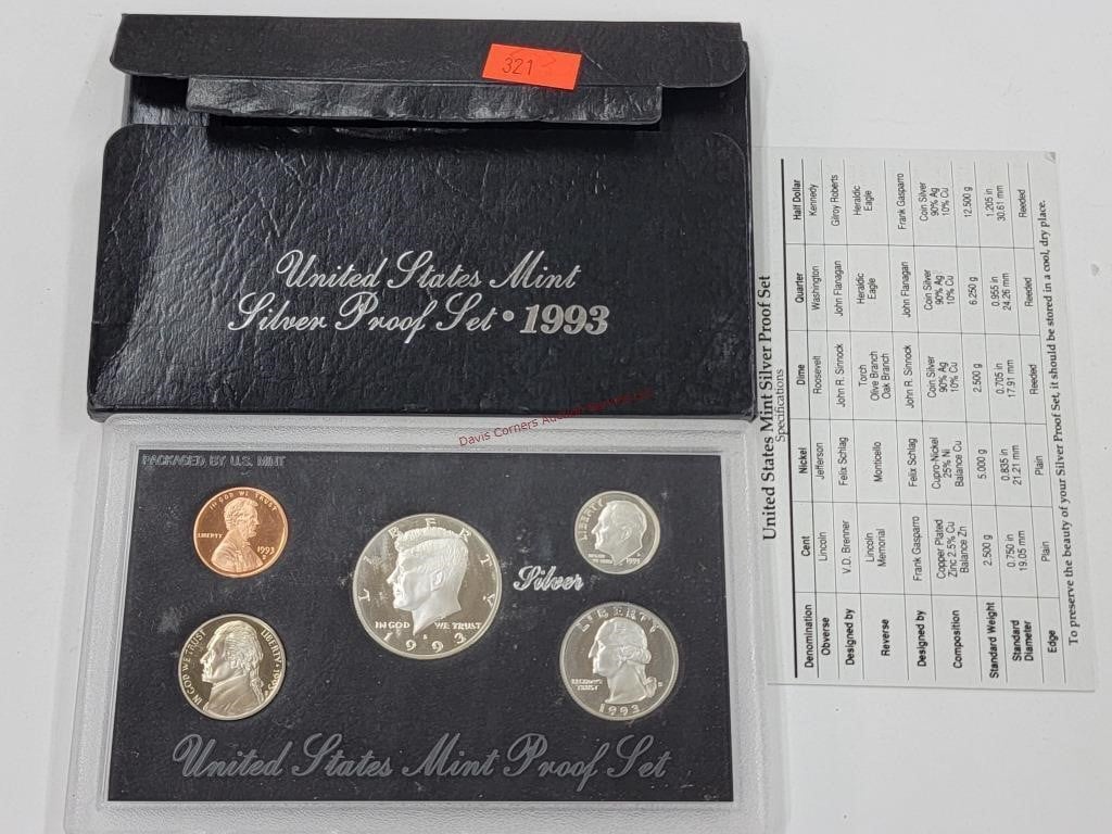 1993 US Silver Proof Set