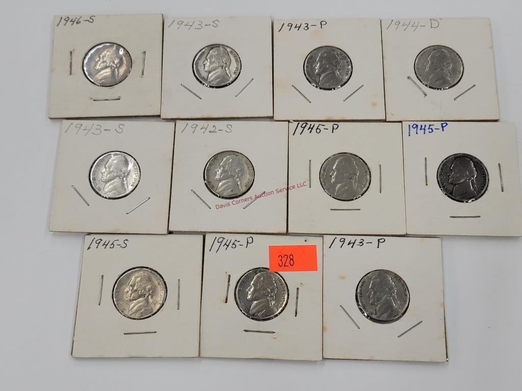 11- Pre-64 Jefferson Nickels