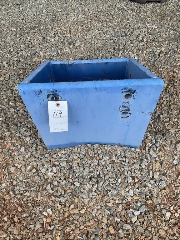 BLUE WEIGHT BOX FOR TRACTOR 17 INCHES X 15.5 INCHE