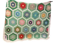 Vintage Hand Sewn / Stitched Quilt