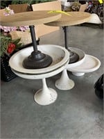 GROUP OF DECORATIVE STANDS