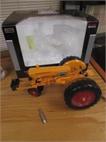 minneapolis moline U pulling toy tractor w/box