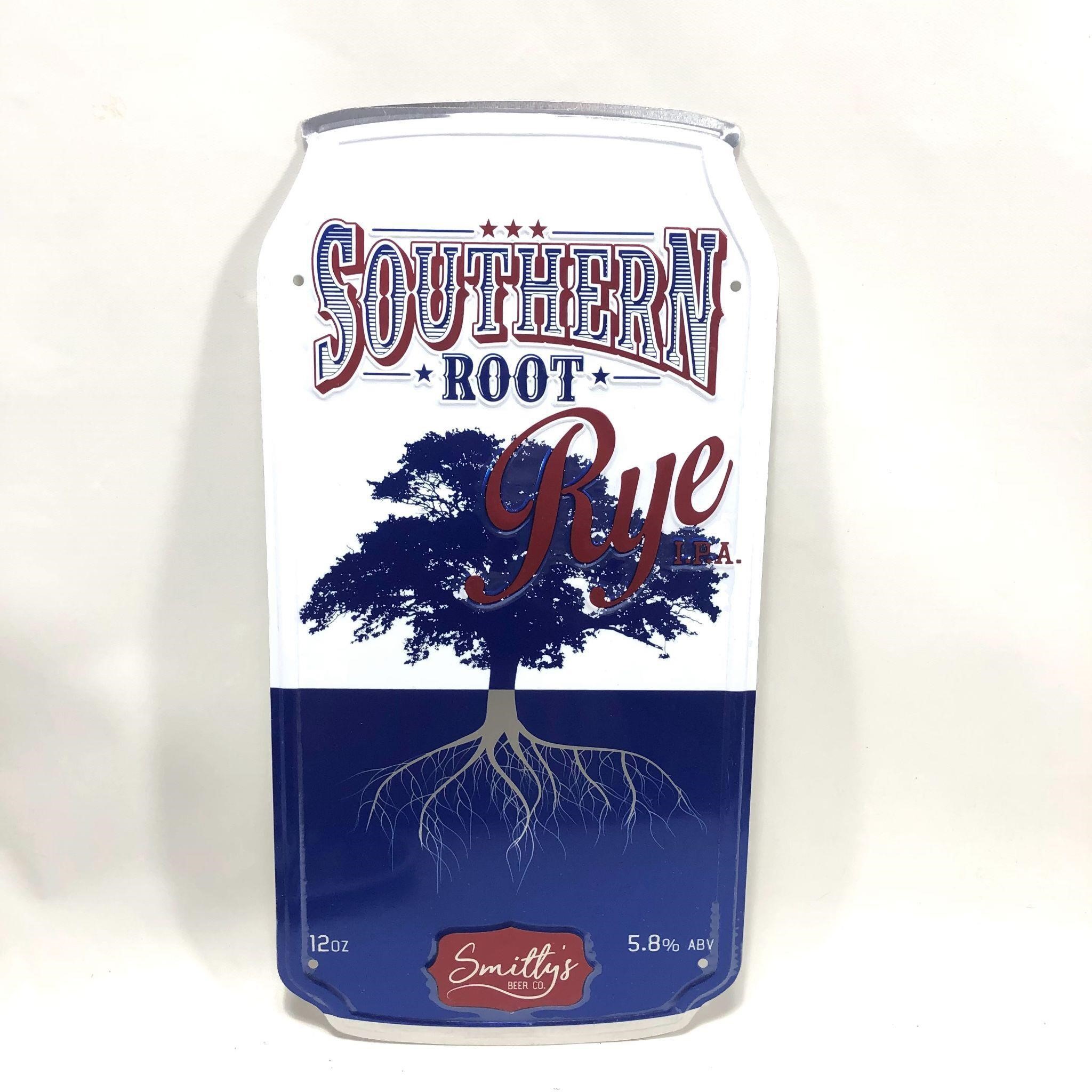 Metal Craft Beer Sign: Smitty's Southern Root Rye