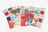 COLLECTION OF ASSORTED GAS STATION ROAD MAPS