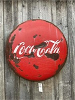 LARGE COCA COLA RED SIGN ROUND 36IN