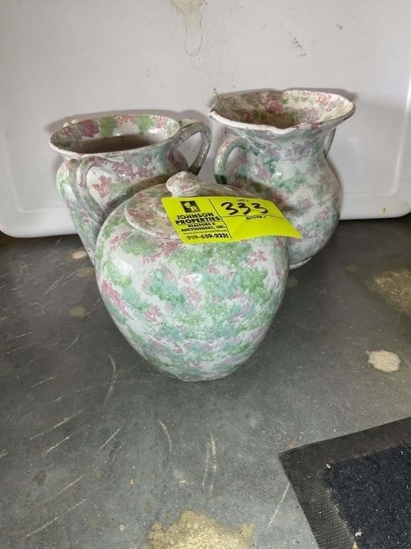 HAND MADE IN SANFORD NC COLE POTTERY PIECES VARIOU