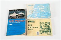 2 YAMAHA MANUALS & 1991 CHEV C/K PICKUP MANUAL