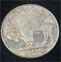 Marked .999 Fine Silver 1 Troy Ounce Coin