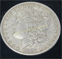 1883 Silver Morgan Dollar VF