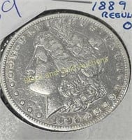 1889-0 Silver Morgan Dollar EX